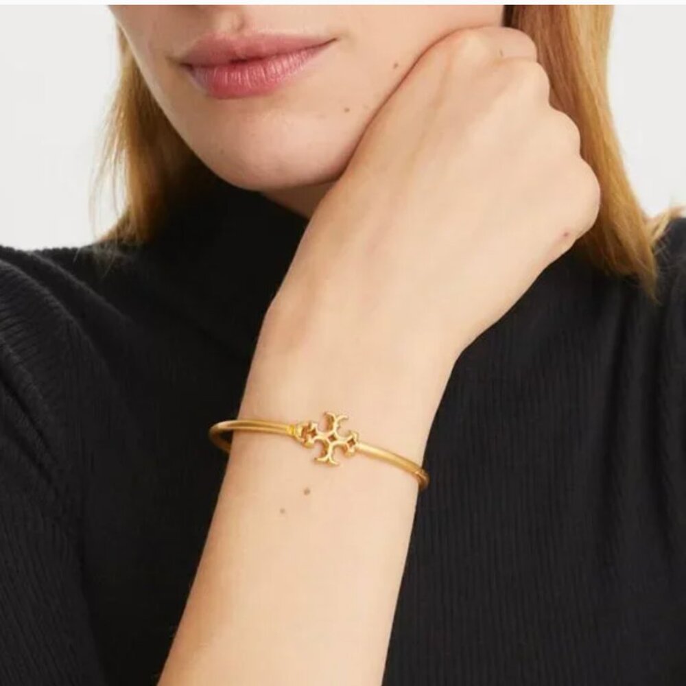 Tory Burch Eleanor Hinged Cuff Bracelet